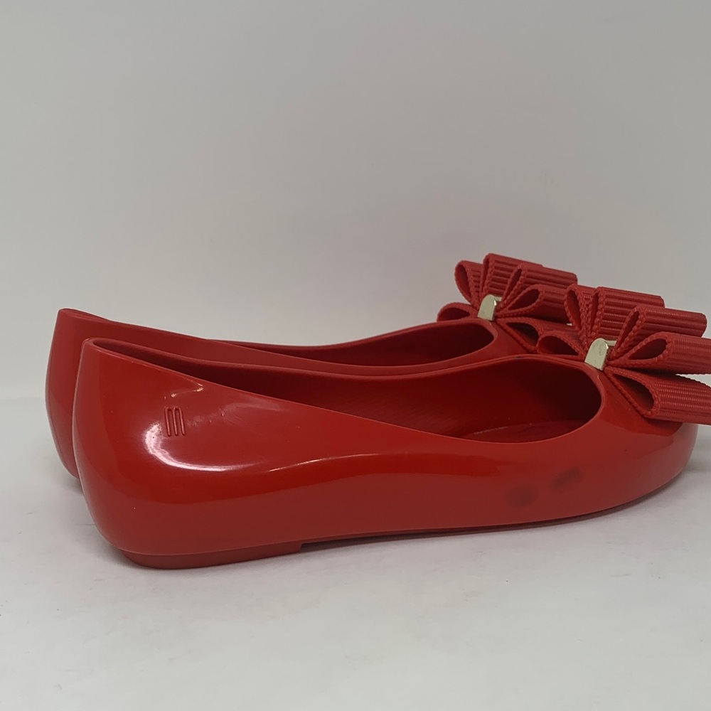 Melissa + Jason Wu Red Kids Dress Shoes with Bow Size 3 kids - Picture 5 of 8